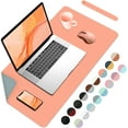 thumbnail image 1 of Multifunctional Large Desk Mat Double Sided Computer Desk pad Extended Mouse Mat Office Desk Protector with PU Leather .;;脳.;; Office Home Writing Pad (+, 1 of 6