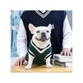 thumbnail image 4 of 1pc V-Neck Knitted Pet Sweater In College Style For Keeping Pet Warm, 4 of 5