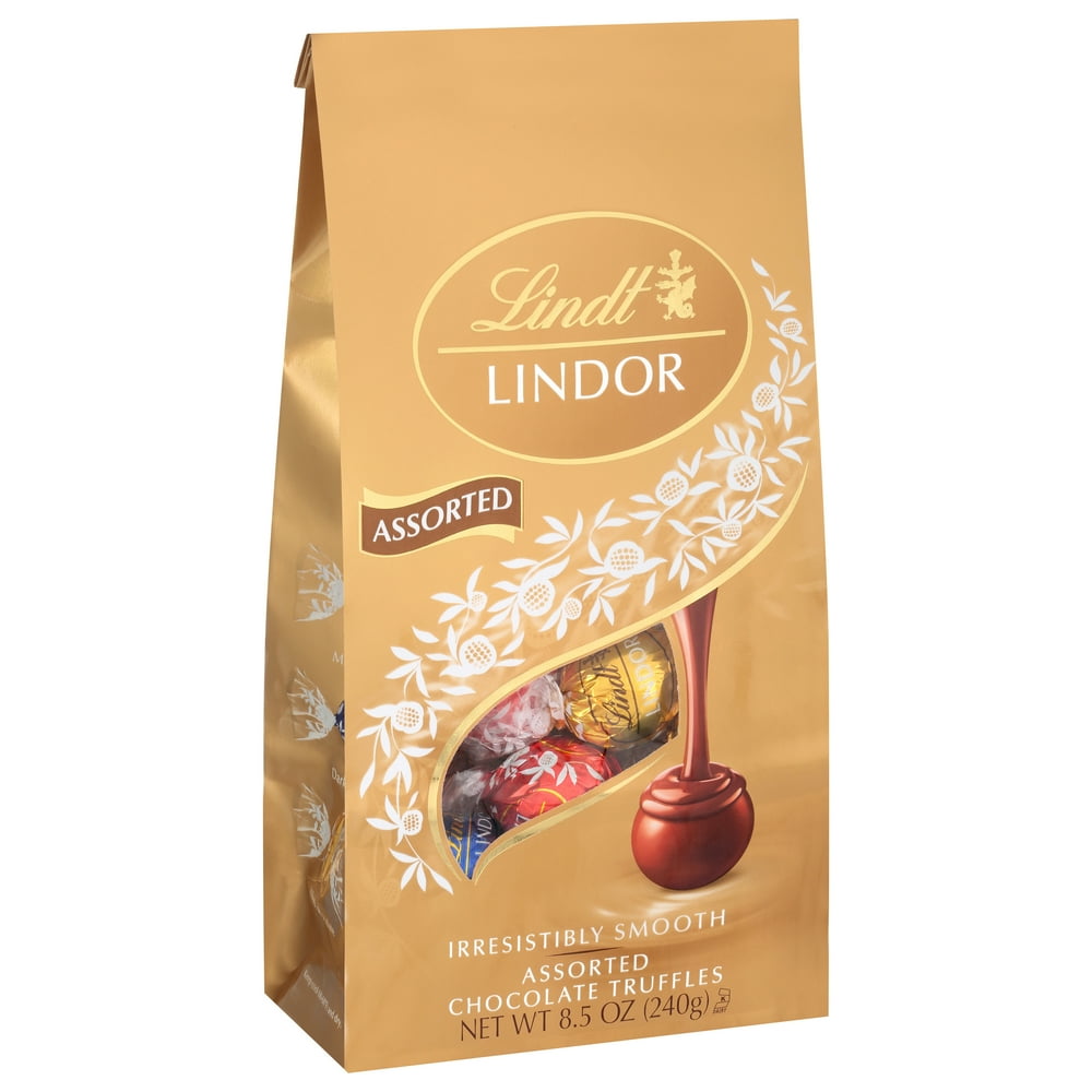 Lindt Lindor 3 Flavors Assorted Chocolate Candy Truffles 85 Oz Bag