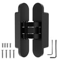 thumbnail image 3 of Villar Home Designs 3D Concealed Invisible 3 Way Adjustable Heavy-Duty Door Hinge Black Matte, 3 of 14