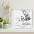 thumbnail image 4 of HFDF Classic Winnie the Pooh Quote Wall Art Decor How Lucky I am to Have Something That Makes Saying Goodbye So Hard Canvas Painting Pictures Print Sign Artwork Ready to Hang 18x12inch Framed, 4 of 5