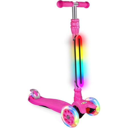 BELEEV LED Bicycle Scooter Lights,Bike Light For Night Riding,11 Flashing Effects,Tool-Free Installation,Anti-Drop,Waterproof Safety,Compatible with Scooters & Bicycles,Gift for Kids