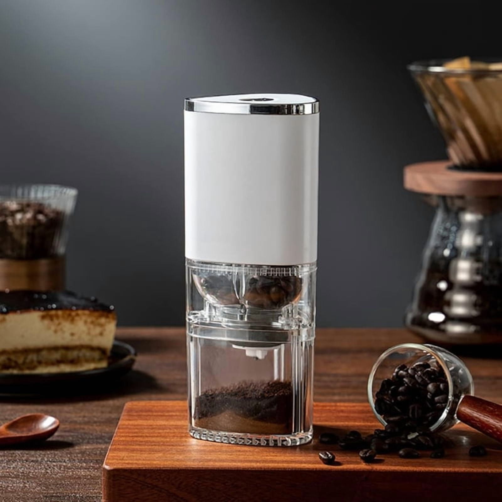 Electric Coffee Grinder Automatic Coffee Mill with Burrs Adjustable Grind Settings Portable Rechargeable Coffee Grinders