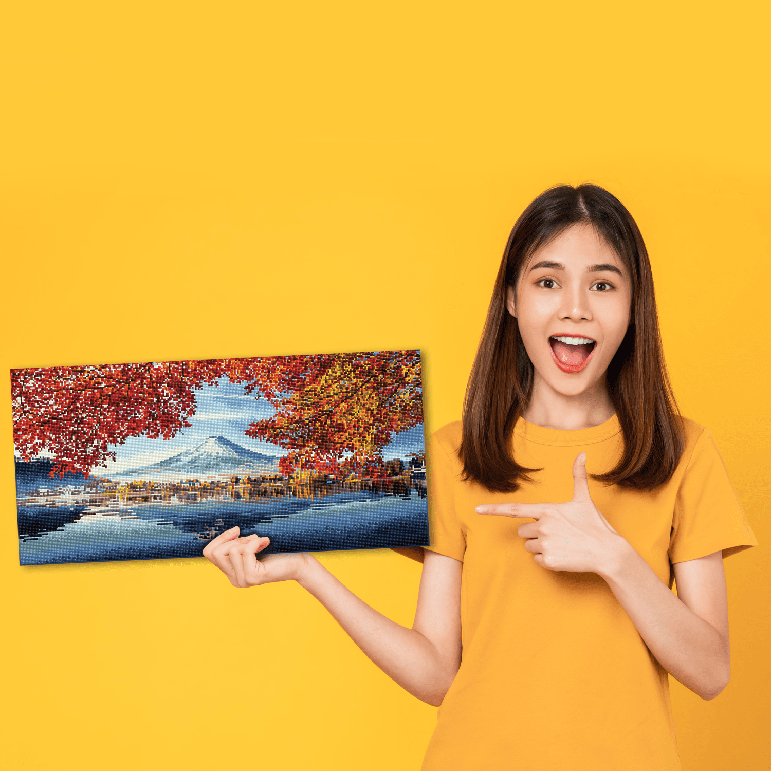 Diamond Dotz Autumn View Diamond Painting Kits for Adults - Diamond Art Kits a Relaxing Creative Craft Kit with Dotz Gems 28.7x13.8
