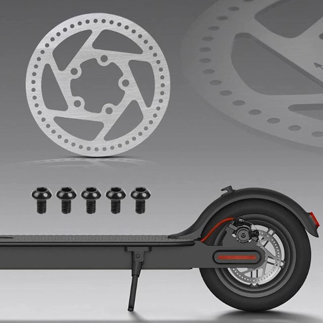 Freno de disco de 5 agujeros para patinete, Rotor de disco de freno fiable de alta resistencia Flexible para M365 PRO PRO2