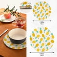 thumbnail image 3 of Pineapple 2 Pack Pot Holders Trivets, Heat Resistant Hot Pads for Kitchen Table Decoration Trivets for Hot Dishes/Pot/Bowl/Teapot/Hot Pot Holders, 7" + 9.45", 3 of 7
