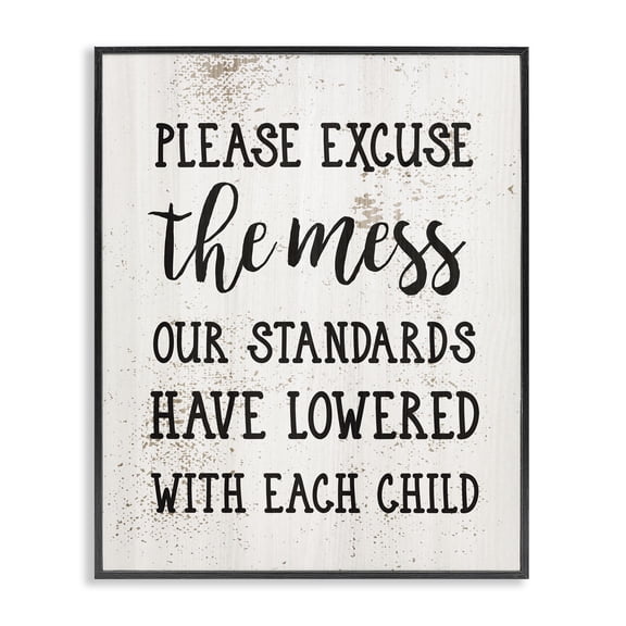 Stupell Industries Rustic Lodge Funny Word Home Family Textured Design Black Framed Giclee Art, 16 x 20, by Lil' Rue