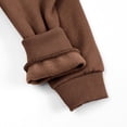 thumbnail image 6 of ZyeKqe Newborn Rompers Full Zipper Hooded Long Sleeve Cotton Casual Comfy Fall Winter Warm Loungewear Jumpsuits for Toddlers(12-24 Months,Brown), 6 of 9