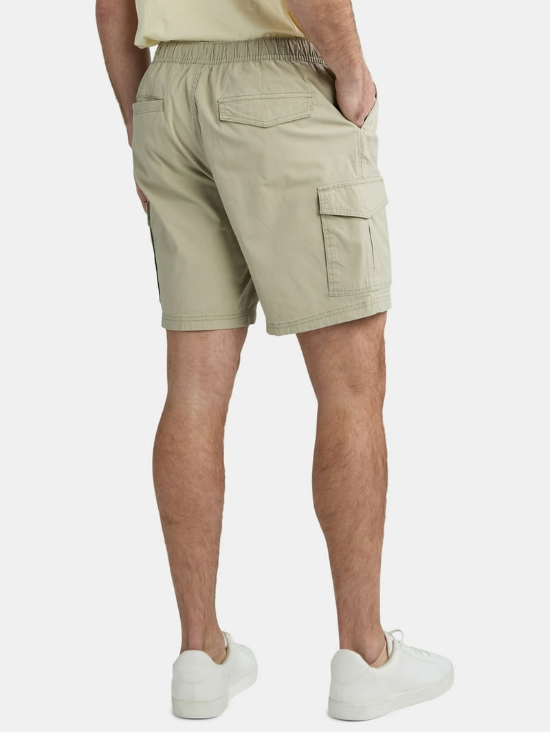 George Men's Cargo Shorts, 8-inch Inseam, Pull-On Stretch Waist