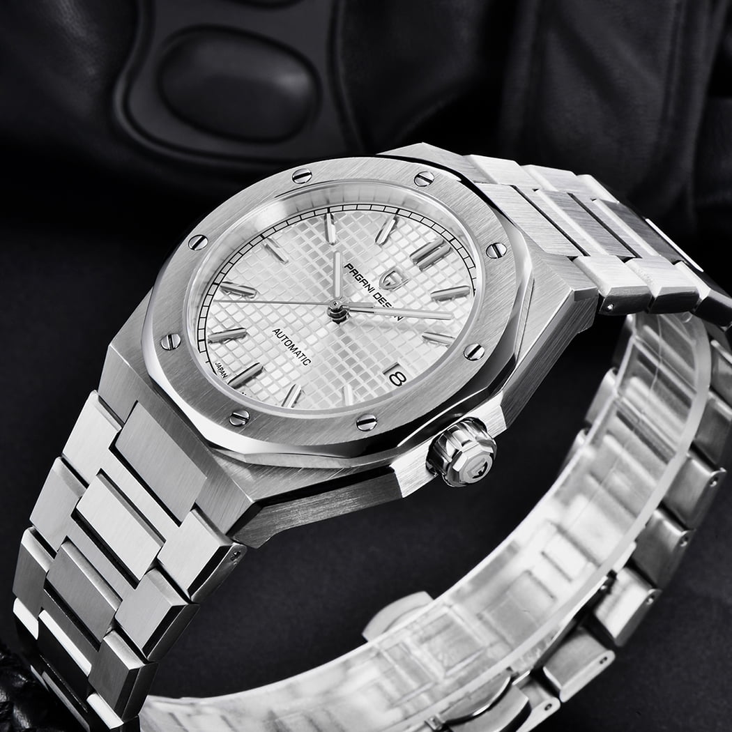 PAGANI DESIGN Automatic Men's Watches Mechanical Stainless Steel Waterproof Wrist Watch for Men NH35A Movt Synthetic Sapphire Glass PD1673