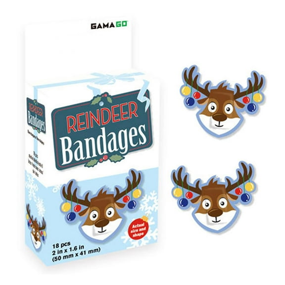 Reindeer Adhesive Bandages (Pack of 18)