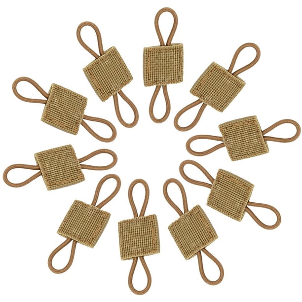 Bolsa 10 Uds Clip de soporte correa elástica portátil para chalecos mochilas bolsas (caqui) Tmvgtek Para Estrenar