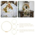 thumbnail image 7 of NICEXMAS 4Pcs Metal Floral Hoop Table Centerpiece with Stand for Wedding Decor Golden Circular Iron, 7 of 7