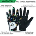 thumbnail image 4 of FINGER TEN Golf Gloves for Kids Boys Girls Both Left Right Hand Value 1 Pair, Toddler Junior Youth Golf Glove White Green Black, 4 of 7