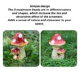 thumbnail image 4 of Décor de Champignons en Résine 3 Champignons Design Exquis Décoratif Polyvalent Décor de Jardin Extérieur Ornement de Champignons, Résine de Qualité Supérieure, Résistant aux Intempéries, Charme Unique pour Jardin, Patio,, 4 of 7