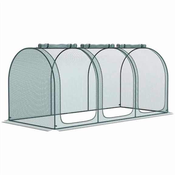 NAWAY 9' x 4' Crop Cage Netting Pest Guard Cover, Plant Protection Tent with Storage Bag, Durable Gardening Net for Garden, Yard, Lawn, Green