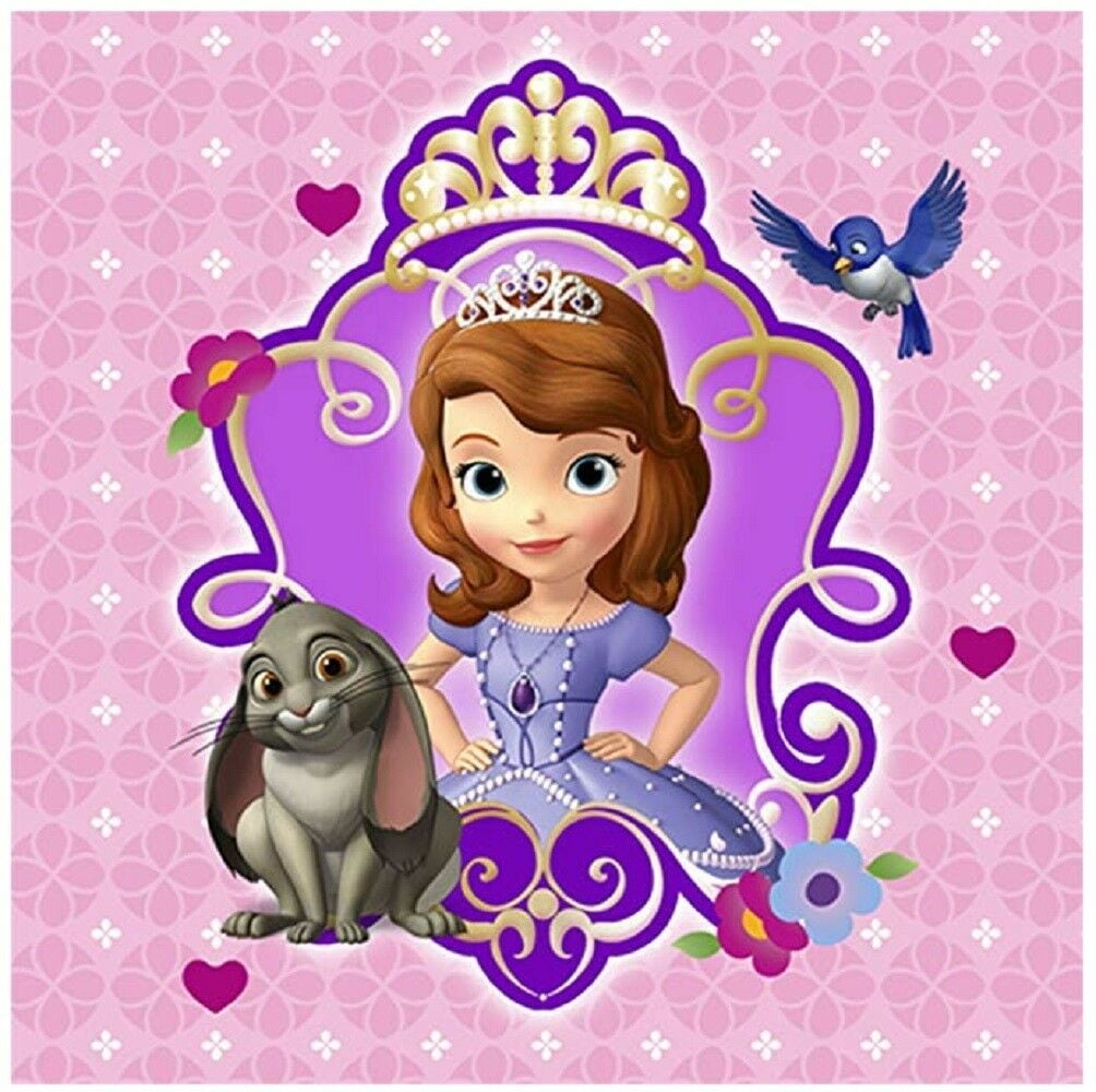 Napkins - Sofia the First - Small - Paper - 2Ply - 16ct - 10 X 10 in ...