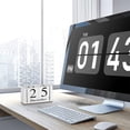 thumbnail image 4 of Wooden Date Calendar Topboutique Block Calendar 2 Pcs Perpetual Calendar Creative Calendar Perpetual Desk Date Month Display Cubes Decorative Desktop Ornament for Home Office Classroom Decor, White, 4 of 7