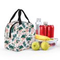 thumbnail image 4 of KLL Hawaii Palms Print Insulated Lunch Bag Women, Reusable Cute Tote Lunch Box for Adult & Men, Leakproof Cooler Lunch Bags for Work Office Travel Picnic, 4 of 5