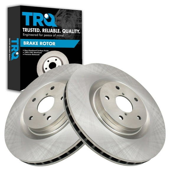 TRQ Front Brake Rotors Set Vented Fits Select 2019-2020 Subaru Ascent