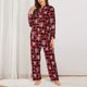 thumbnail image 2 of Balery Buffalo Plaid Snowflakes Conjunto de Pijama con Estampado para Mujer, Conjunto de Dos Piezas con Manga Larga, Ropa de Dormir Suave con Bolsillos, Pijamas Cómodos-Medium, 2 of 7