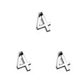 thumbnail image 2 of kurtrusly 1pc 3D Numeral Door Plaque House Drawer Sign Plating Gate Digits 0 to 9 Plastic Number Hotel Home Sticker Address Door Label Number 4 3Set, 2 of 6