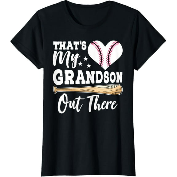 Womens Women Baseball Grandma Thats My Grandson Out There Baseball T-Shirt Unisex S-5XL Hot Trending Shirt, Vintage Birthday Gift