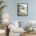 thumbnail image 3 of Stupell Industries Tropical Coastal Calm with Floral Blooms Black Floating Frame Canvas Art, 17 x 21, by Riley B, 3 of 8
