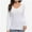 White, variant on Women's Long Sleeve V-Neck T-Shirt - Fitted Basic Tee, Stretchy Sexy Tight Top, Solid Casual Shirt