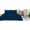 thumbnail image 3 of Royale Linens King Size Flat Sheet Only - Brushed 1800 Microfiber - Wrinkle&Stain Resistant - Hotel Quality Flat Sheet Sold Separately - Top Sheet for Bed (King, Navy), 3 of 5