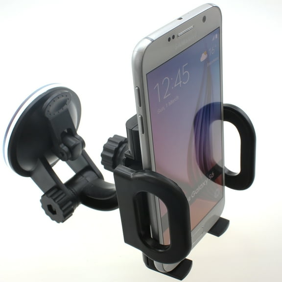 Windshield Car Mount for Samsung Galaxy A51/A50/A20/A10e/A01 - Holder Glass Cradle Rotating Dock Suction