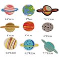 thumbnail image 2 of Parche termoadhesivo bordado, 21 piezas, parches adhesivos termoadhesivos con diseño de planetas, apliques, parches para coser, calcomanías de transferencia termoadhesivas, 2 of 5