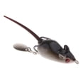thumbnail image 1 of Cebo para ratones Rana Top-Wasser Señuelos para Señuelo de pesca artificial con anzuelos dobles Cod Perch Snakehead Negro, 1 of 9