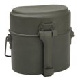 thumbnail image 1 of Germany Military Green 3pcs In 1 Camping Cookware Cook Set Hiking Survival Lunch Boxes Pot/Bowl, 1 of 6