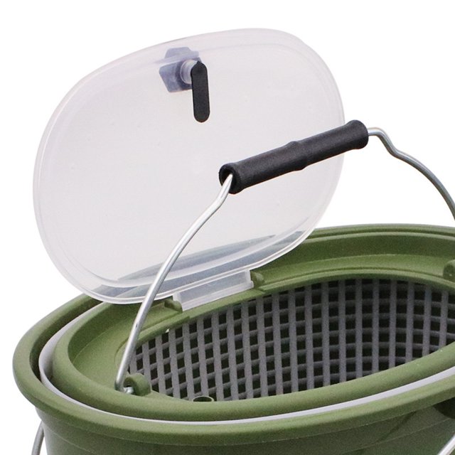Cubo portátil de pescado vivo para acampar al aire libre, herramienta de almacenamiento de aparejos de pesca (S) Ndcxsfigh Para Estrenar