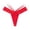 Red, variant on Women's Crisscross Strappy Lace Trim Thong Women's Thong With Lace Lace And Playful Low Waisted Thin Belt