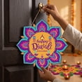 thumbnail image 6 of Diwali Door Hanging Decoration,Traditional Festival of Lights Banner for Home Party Wall Decor and Cultural Celebration Display, 6 of 6