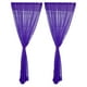 thumbnail image 1 of Inteprter Cortina de cocina de 2 paneles, puerta transparente, ventana, gasa, café, 200 x 270 cm Decoración del hogar Púrpura 100 x 270 cm 2 piezas, 1 of 1