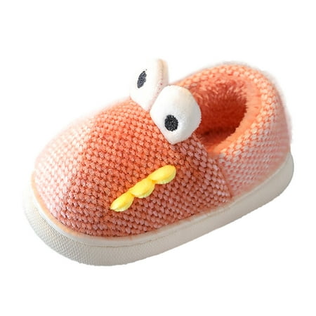 

Fsqjgq Kids Winter Slipper Kids Dinosaur Slippers Girls Boys Slippers Memory Foam Comfy House Slippers Bedroom Home Slippers Winter Warm Indoor Shoes Slipper Slip Open Toe Flock Pink 24/25