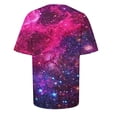 thumbnail image 6 of DHFJKG 2 Piece Sets For Women Summer Workout Outfits Short Sleeve Crew Neck Galaxy Printed T Shirt Leggings Casual Tracksuits Cozy Outfit, 6 of 6