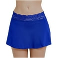 thumbnail image 1 of Women'S Solid Color Mini Sexy Solid Color Lace Patchwork Mini Skirt Skirt Xxl, 1 of 7