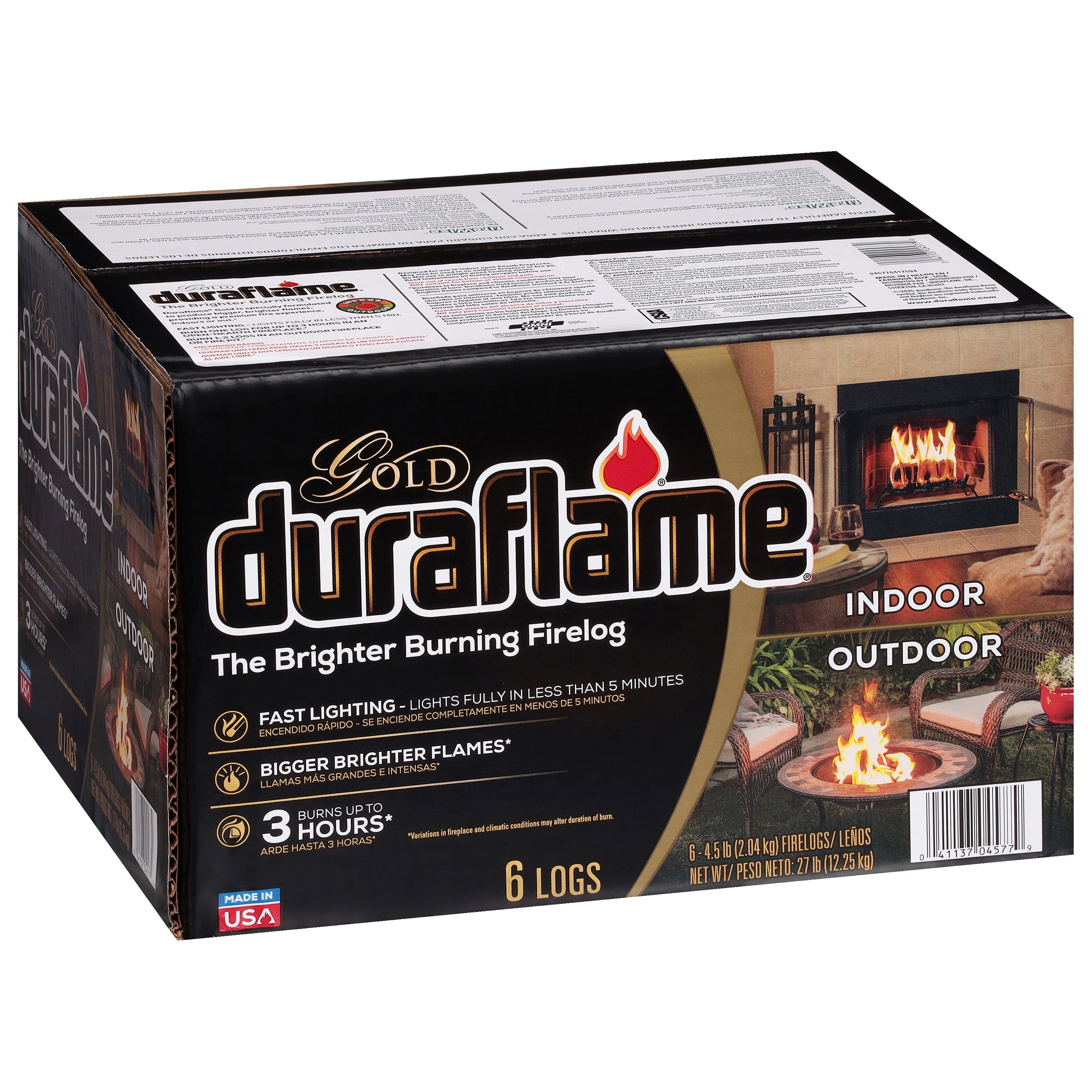 PINE MOUNTAIN Citronella Scented Firelog for Firepits and