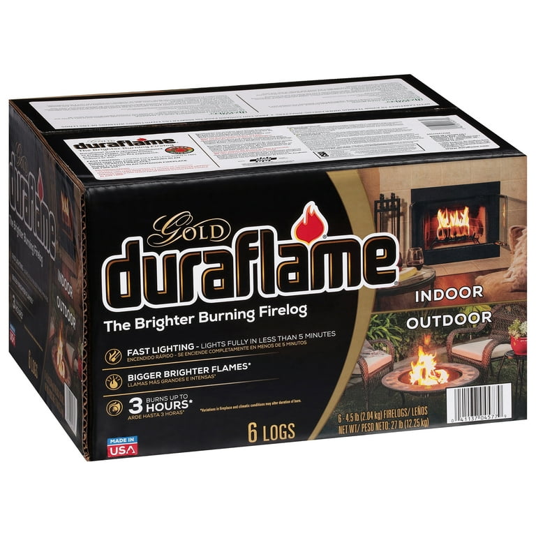 デュラフレーム 2箱セット duraflame 2 pack) Duraflame Gold Ultra Premium 4.5 lb. Firelogs, 6-Pack Case