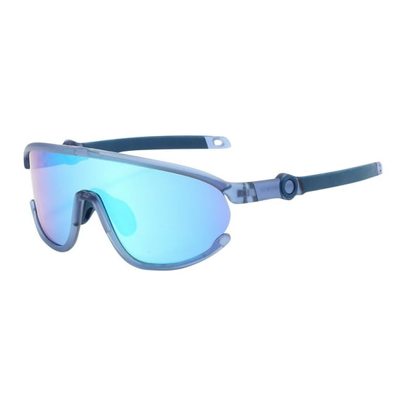 ZACPNCV Kids Polarized Sunglasses Youth Baseball Sunglasses for Boys Girls Sports UV400 Protection SunGlasses Blue Free Size