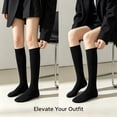 thumbnail image 7 of TELOLY 3Pairs Thigh High Socks,Over the Knee Socks Thigh High Socks for Women,Anti-Slip & Sweat-Absorb Long Socks for Women,Combination1, 7 of 7