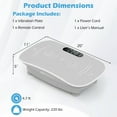 thumbnail image 2 of Goplus Vibration Plate Exercise Machine with 10 Speed Intensities Remote for Home Fitness Gray, 2 of 10