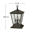 thumbnail image 6 of Hinkley Lighting - Four Light Post Top/ Pier Mount - Outdoor - Trellis - 4 Light, 6 of 7