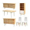 thumbnail image 1 of Retro Cama Individual Dormitorio Sala de Estar Muebles Hogar 1:12 Decoración , Madera2, Multi, 1 of 4