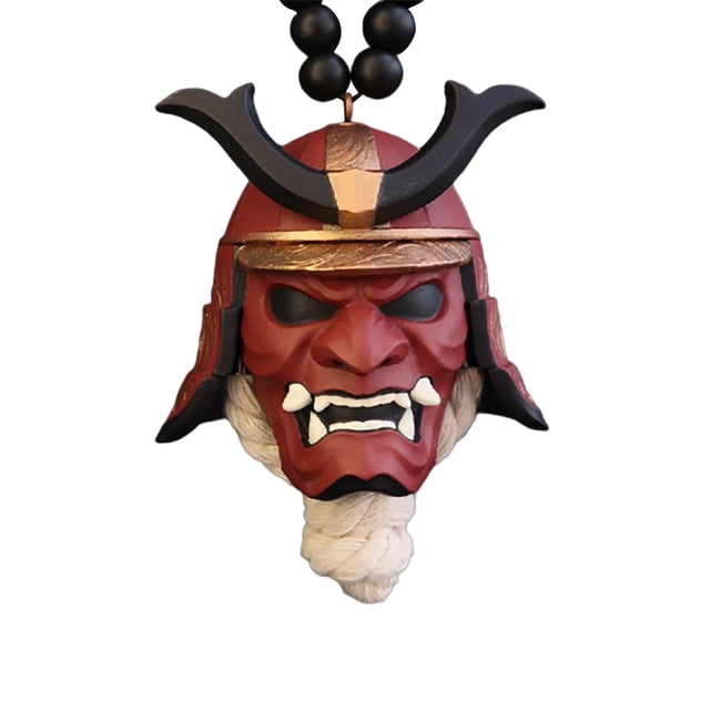 Casco Samurai-Kabuto / Hannya Japonés Oni Coche Espejo Retrovisor Encanto