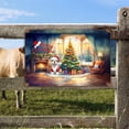 thumbnail image 2 of Merry Christmas Bulldog Santa Hat Xmas Tree Winter Holiday Horizontal Metal Aluminum Sign Dog Lover Gifts Idea Wall Art Home Decor - 01013, 2 of 5